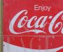 Insegna Coca Cola vintage americana in latta                            