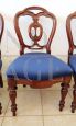 Set di 4 sedie da pranzo Vittoriane, fine XIX secolo