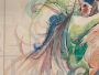 Dipinto contemporaneo acquarello e China di G. Lizzini, XX secolo