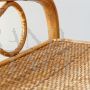 Coppia di comodini in bambù e rattan degli anni '60, manifattura italiana