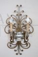 Appliques attribuite alla Maison Baguès in  ferro dorato, anni '50                            