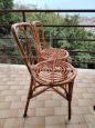 Coppia di sedie vintage in vimini