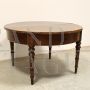 Antique extendable walnut table from the Louis Philippe period, Italy 19th century