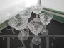 Set di 12 bicchieri vintage in cristallo lavorato