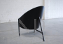 Coppia di poltrone Costes di Philippe Starck nere, anni '80
