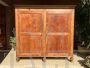 Grande stipo credenza rustica antica in abete naturale