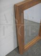 Specchio vintage con cornice in legno di abete, anni '90