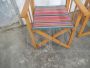Coppia di sedie vintage pieghevoli da giardino, anni '70