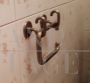 Set di porta asciugamani vintage da parete in metallo spazzolato