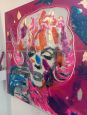 Legend M.Monroe, dipinto con Led di Rolando Pellini