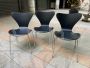 Set di 3 sedie di Arne Jacobsen modello 3107 - series 7