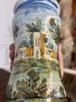  Vaso da farmacia antico in ceramica Albarello, Napoli XVIII secolo                           