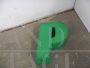 Lettera P in plastica verde per insegna vintage anni '80                            