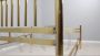 Letto vintage attr. Luciano Frigerio in ottone dorato, anni '70