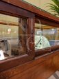 Vetrina espositore vintage americano in legno