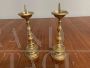Coppia di candelabri Impero antichi in bronzo, primi '800
