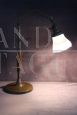Lampada direzionabile anni '30 in ottone, legno e vetro