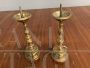 Coppia di candelabri Impero antichi in bronzo, primi '800