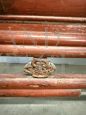 Panca cinese laccata rossa dei primi del '900                            