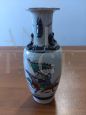 Vaso cinese Nankino dei primi del '900 in ceramica dipinta