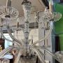 Grande lampadario antico in cristallo di fine '800