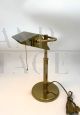 Lampada da scrivania ministeriale in ottone anni '70                            