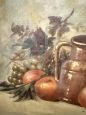 Dipinto natura morta con frutta, olio su tela 1925                            