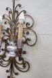 Appliques attribuite alla Maison Baguès in ferro dorato, anni '50