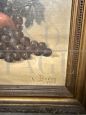 Dipinto natura morta con frutta, olio su tela 1925