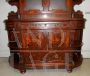 Credenza antica con alzata a vetrina, XIX secolo 