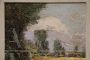 N. Chianese - Dipinto con paesaggio di campagna, olio su cartone primi '900