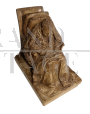 Scultura Ritratto Virile Sedente dal modello di Pompeo Marchesi                            