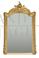 Specchiera antica Napoleone III in legno dorato e intagliato, Francia XIX secolo                            