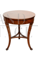Tavolino antico Luigi XVI Napoletano in radica di noce, XVIII secolo                            