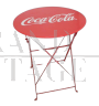 Tavolo da giardino rotondo Coca Cola anni '70                            