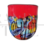Vaso in vetro di Murano con Murrine Millefiori                            