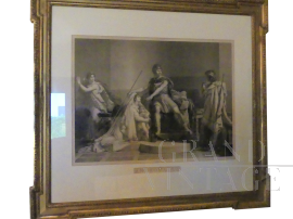 Acquaforte antico tratto dall'opera Andromaca e Pirro di Pierre-Narcisse Guerin