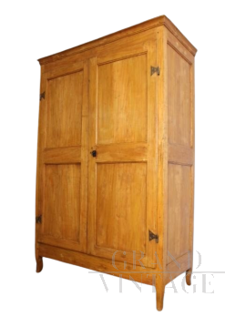 Antico stipo o armadio Fiorentino toscano del '700 in pioppo naturale                            