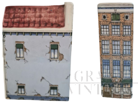 Casetta in ceramica Delft N.4 serie 48 dipinta a mano