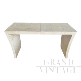 Consolle in pergamena in stile art déco                            