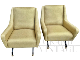 Coppia di poltrone vintage anni '60