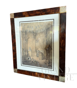 Gael Covelli - Disegno con bambini e architetture, fine '800                            