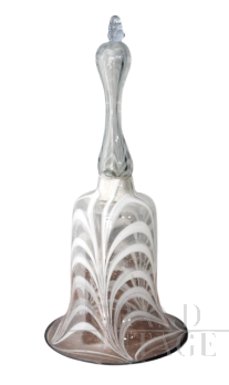 Grande campana in vetro di Murano artistico dell'800                            
