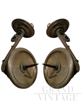 Due candelieri in bronzo, fine XVII secolo