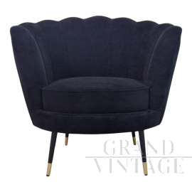 Poltrona design con schienale a ventaglio                            