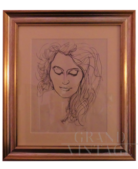 Ritratto di donna di Renato Guttuso anni '60