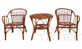 Set salotto in bamboo degli anni '60                            