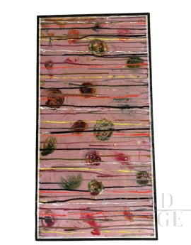 Sinergie - dipinto astratto di Bruno Carlino, tempera e smalto