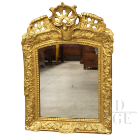Specchiera antica dorata del '700, periodo Luigi XV