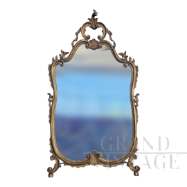 Specchiera con cornice in legno dorato, Venezia 1930